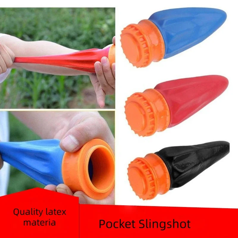 Outdoor Hunting Games For Kids - 1 szt. Kieszonkowy Proca Lateksowy Mini