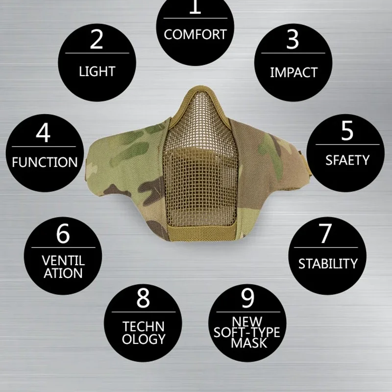 Maska taktyczna do airsoftu i  – Camo Face Paint recenzja i cena