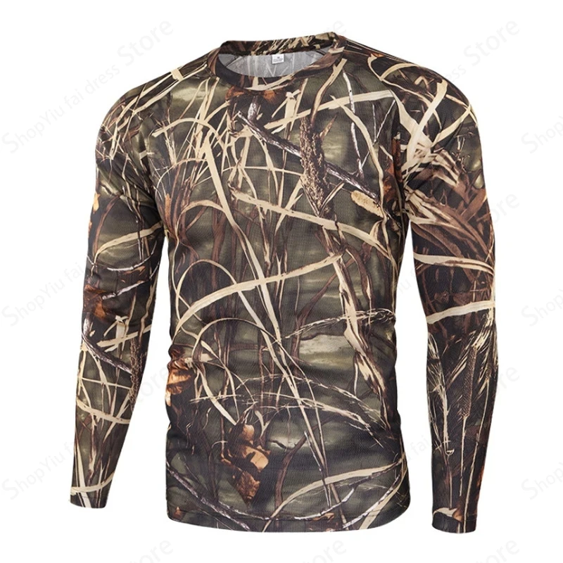 Męska koszulka z długim rękawe – Outdoor Hunting Prints recenzja i cena